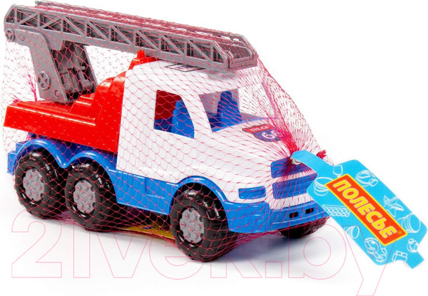 Изображение товара Самосвал игрушечный Полесье Гоша пожарная спецмашина / 90416 (белый/синий)