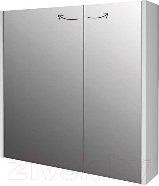 Изображение товара Шкаф с зеркалом для ванной Dreja Prime / 99.9305 (белый)