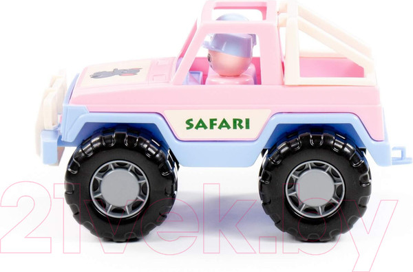 Изображение товара Автомобиль игрушечный Полесье Джип сафари / 90218 (розовый)