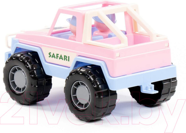 Изображение товара Автомобиль игрушечный Полесье Джип сафари / 90218 (розовый)