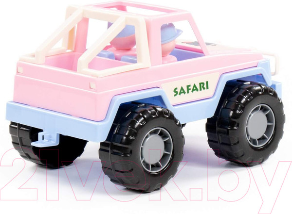 Изображение товара Автомобиль игрушечный Полесье Джип сафари / 90218 (розовый)