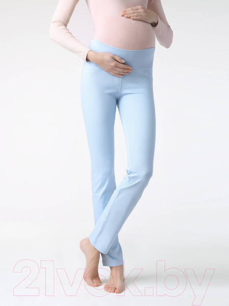 Изображение товара Леггинсы Conte Elegant Happy Belly (р.164-90, голубой)