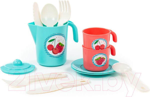 Изображение товара Набор игрушечной посуды Полесье Анюта / 80042