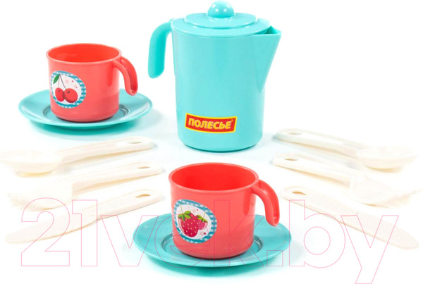 Изображение товара Набор игрушечной посуды Полесье Анюта / 80042