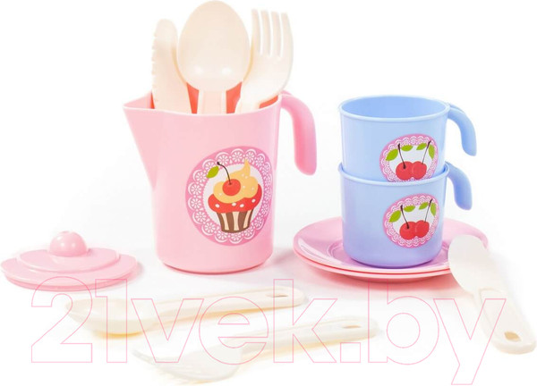 Изображение товара Набор игрушечной посуды Полесье Анюта / 80059