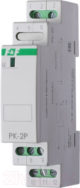 Изображение товара Реле промежуточное Евроавтоматика PK-2P-12 / EA06.001.006
