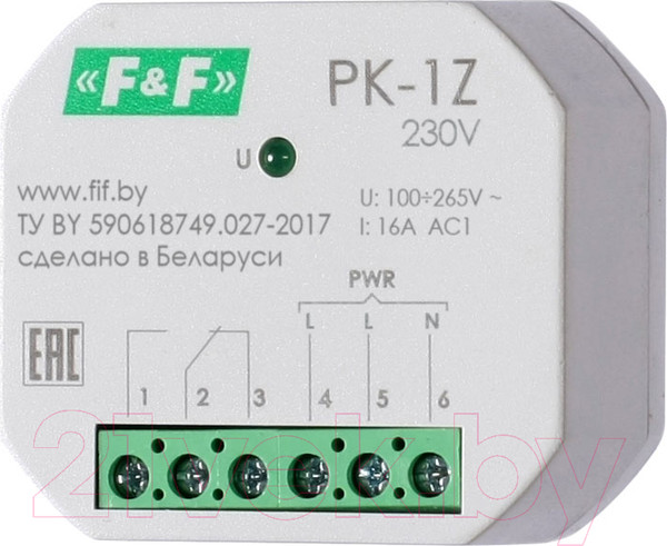 Изображение товара Реле промежуточное Евроавтоматика PK-1Z-230 / EA06.001.047
