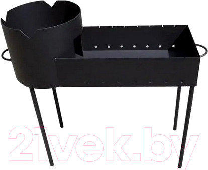 Изображение товара Мангал Chugun Invest 3в1 90x35x80см (10л, со съемными ножками)