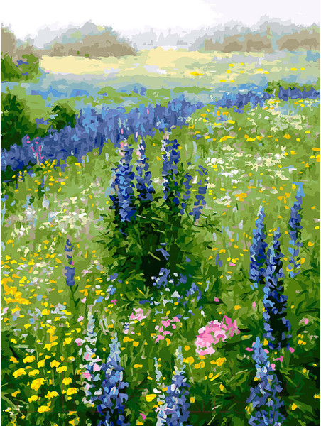 Изображение товара Картина по номерам БЕЛОСНЕЖКА Хозяин лугов / 391-AS