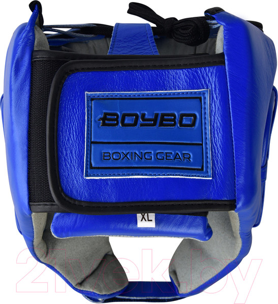 Изображение товара Шлем для карате BoyBo Кожа (XL, синий)