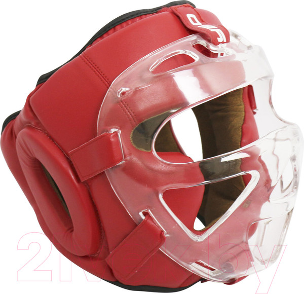 Изображение товара Боксерский шлем BoyBo Flexy с пластиковым забралом (S, красный)