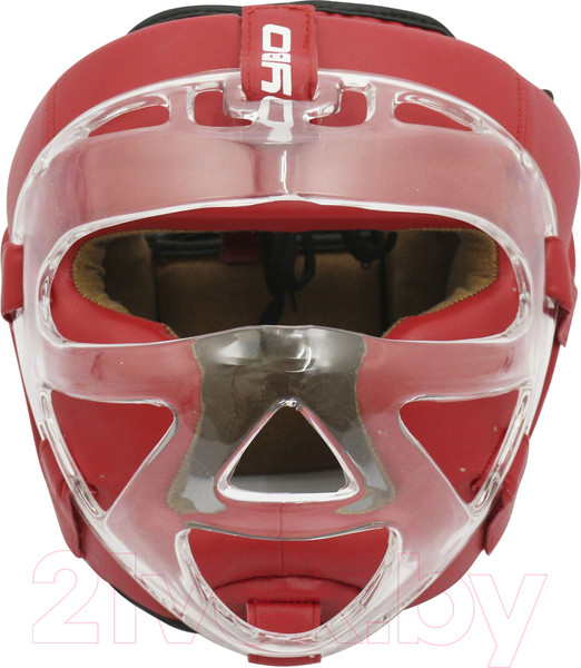 Изображение товара Боксерский шлем BoyBo Flexy с пластиковым забралом (S, красный)
