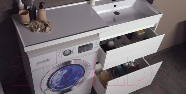 Изображение товара Тумба под умывальник Belux Прометей Н 70-02 (1, белый глянцевый)