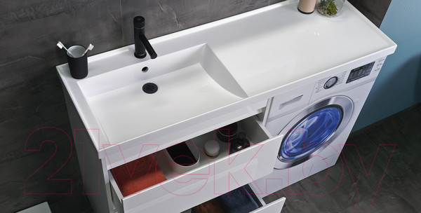 Изображение товара Тумба под умывальник Belux Прометей Н 70-02 (1, белый глянцевый)