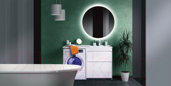 Изображение товара Тумба под умывальник Belux Прометей Н 70-02 (1, белый глянцевый)