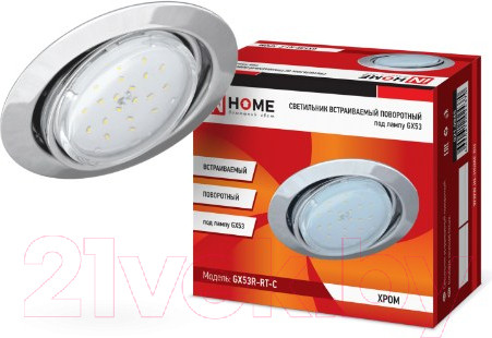 Изображение товара Точечный светильник INhome GX53R-RT-C / 4690612024370 (хром)