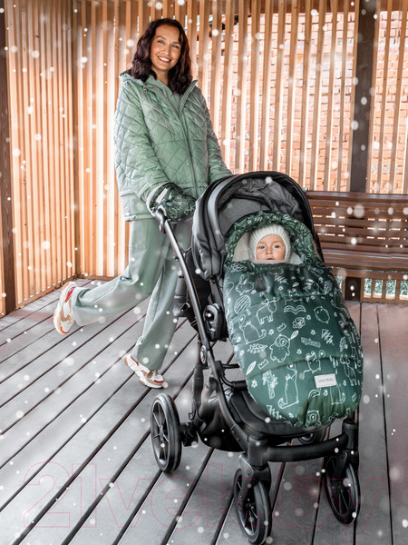 Изображение товара Конверт детский Amarobaby Зверята / AMARO-6101-ZV (хаки)