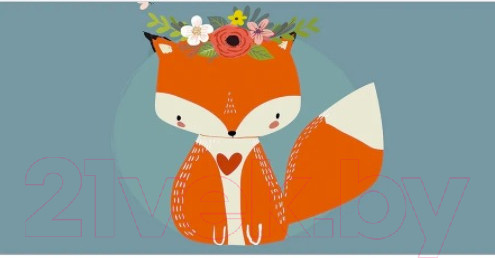 Изображение товара Корзина для белья JoyArty Скромная лисичка / gaba_52950V1