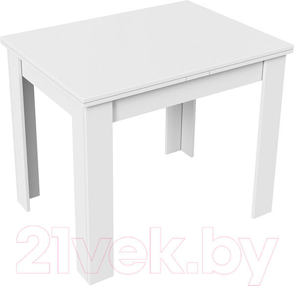 Изображение товара Обеденный стол ТриЯ Промо тип 3 (белый/белый)