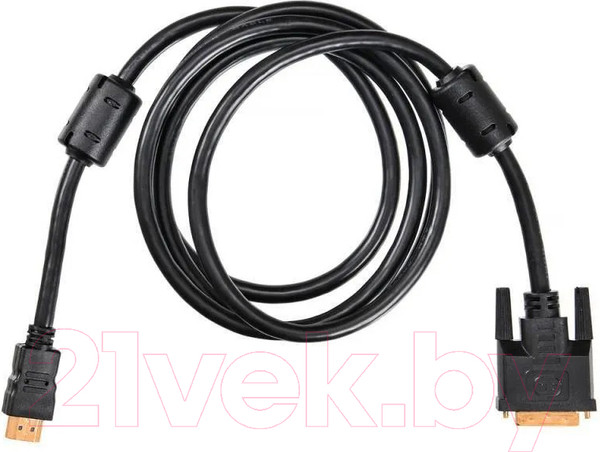 Изображение товара Кабель Buro HDMI-19M-DVI-D-1.8M (1.8м, черный)