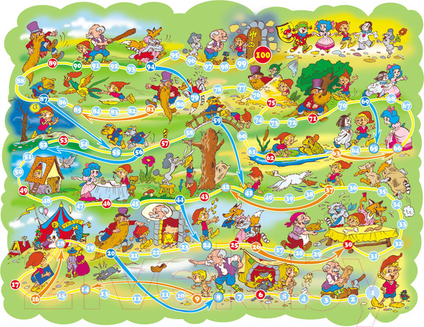 Изображение товара Настольная игра Десятое королевство Чипполино Приключения Буратино 2-в-1 / 00044