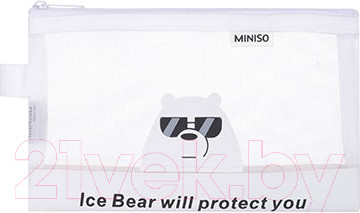 Изображение товара Папка для тетрадей Miniso We Bare Bears. Белый медведь / 3274