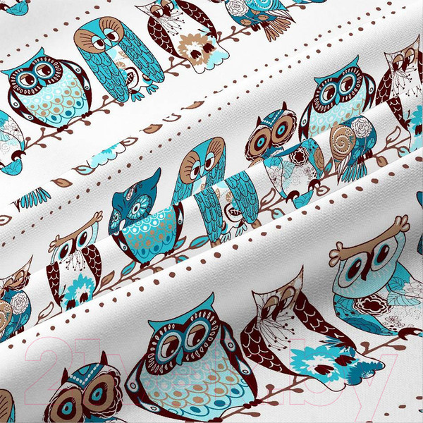 Изображение товара Комплект постельного белья ВАСИЛИСА Совушки 1.5 / 272725