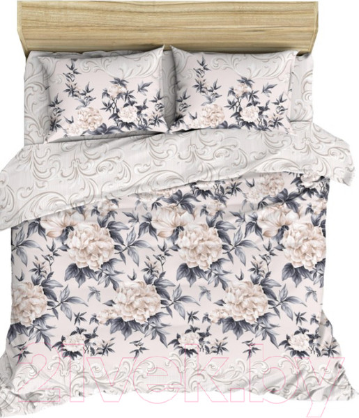 Изображение товара Комплект постельного белья ВАСИЛИСА Пионовый шик 1.5 / 218141
