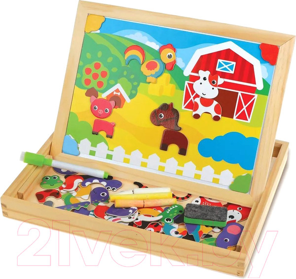 Изображение товара Доска для рисования Mapacha Бизи-чемоданчик. Животные / 76839