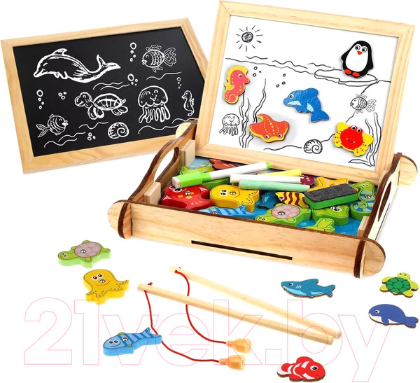 Изображение товара Доска для рисования Mapacha Бизи-чемоданчик. Рыбалка / 76842