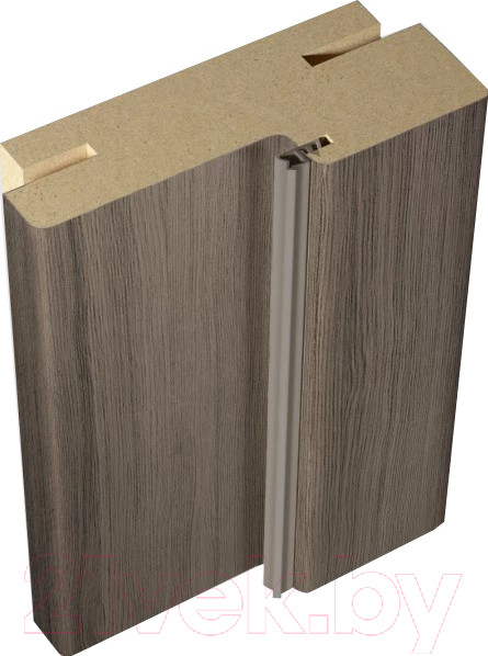 Изображение товара Коробка Velldoris Экошпон Techno T телеск. с 2 стойками и перекладиной 38x80x1000 (дуб серый)