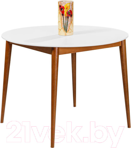 Изображение товара Обеденный стол ТехКомПро Арека КН 1200 / 121360 (бук/тон 1/тон подстолья 6/ножка 8)