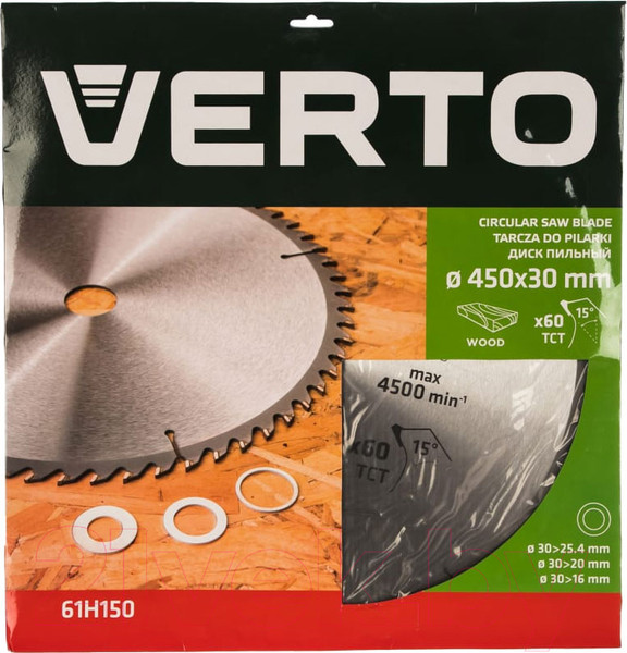 Изображение товара Пильный диск Verto 61H150