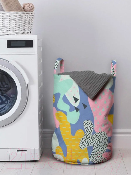 Изображение товара Корзина для белья JoyArty Разноцветные зверюшки / gaba_207092