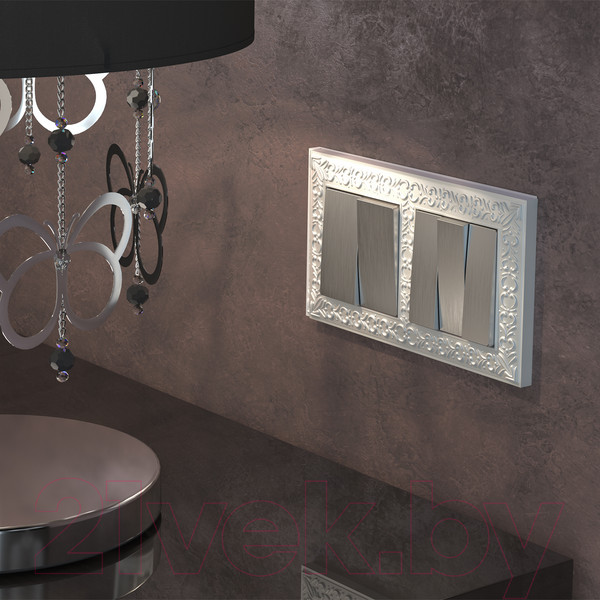 Изображение товара Клавиша для выключателя Werkel W1139009 / a051353 (серебряный рифленый)