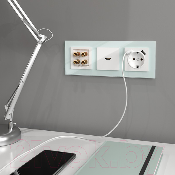 Изображение товара Розетка Werkel W1186001 / a051121 (белый)