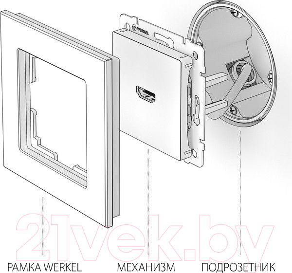 Изображение товара Розетка Werkel W1186001 / a051121 (белый)