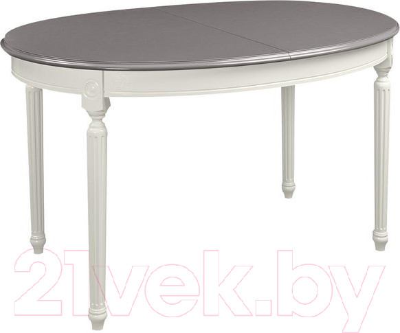 Изображение товара Обеденный стол ТехКомПро Азалия 1350 / 121276 (бук/тон Шале/тон подстолья 1/ножка 15)