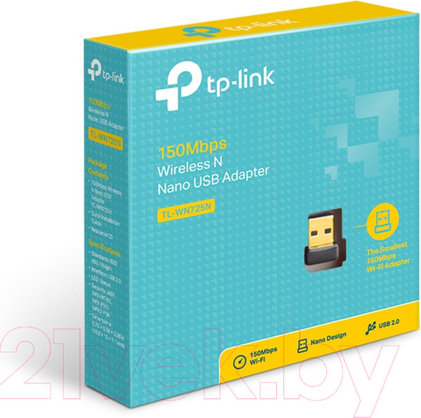 Изображение товара Wi-Fi-адаптер TP-Link TL-WN725N
