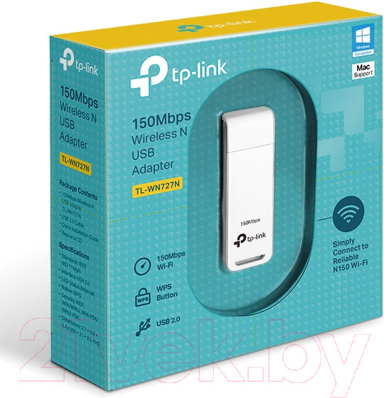 Изображение товара Wi-Fi-адаптер TP-Link TL-WN727N