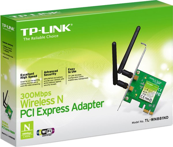Изображение товара Wi-Fi-адаптер TP-Link TL-WN881ND
