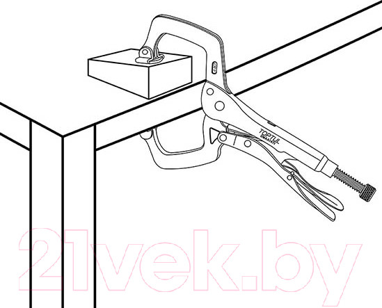 Изображение товара Гейферный зажим Toptul DMAA1A11
