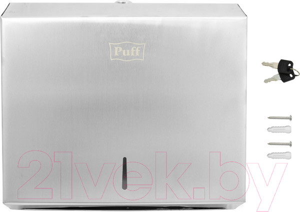 Изображение товара Диспенсер Puff 5610 (матовая нержавеющая сталь)