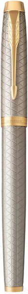 Изображение товара Ручка перьевая имиджевая Parker IM Premium Warm Grey Chiselled GT 1931684