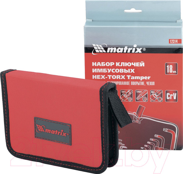 Изображение товара Набор ключей Matrix Hex-Torx 12314