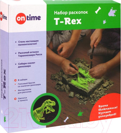 Изображение товара Набор для опытов On Time Т-Rex / 45004