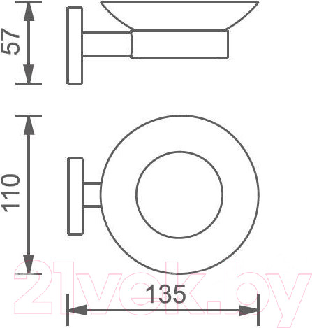 Изображение товара Мыльница Aquanet 4585