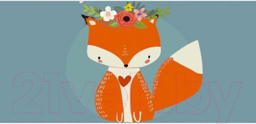 Изображение товара Корзина для белья JoyArty Скромная лисичка / gaba_52950V1_L