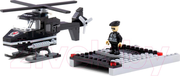 Изображение товара Конструктор Полесье Классик Город. Полиция-1.7 / 81100 (102эл)