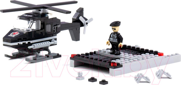 Изображение товара Конструктор Полесье Классик Город. Полиция-1.7 / 81100 (102эл)